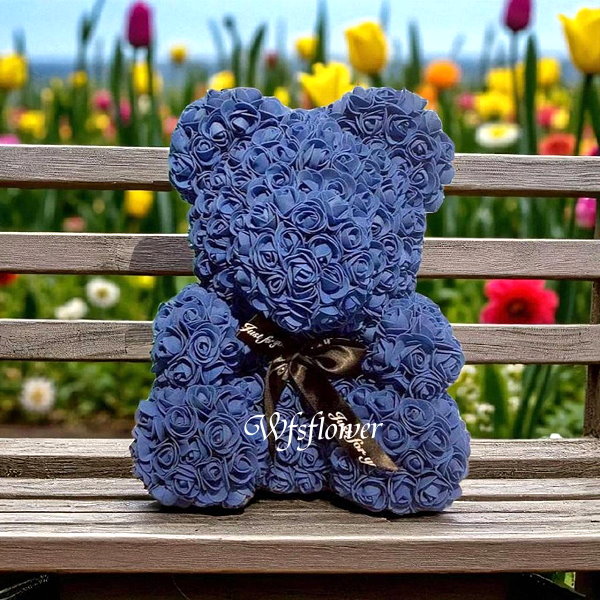 永生粉愛你玫瑰泰迪熊 七夕推薦 台南花店