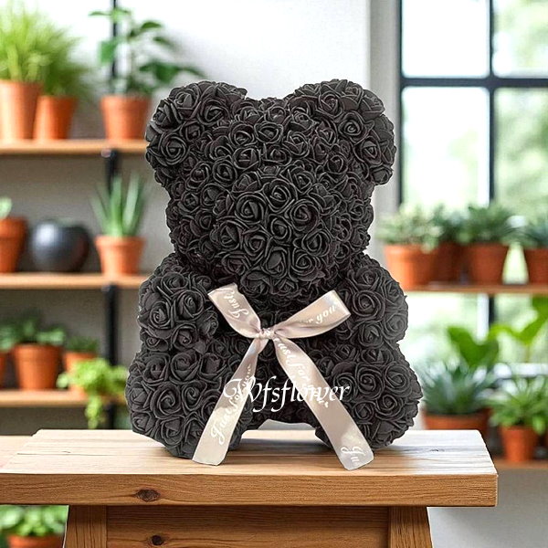 永生粉愛你玫瑰泰迪熊 七夕推薦 台南花店