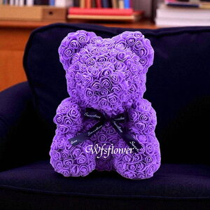 永生粉愛你玫瑰泰迪熊 七夕推薦 台南花店